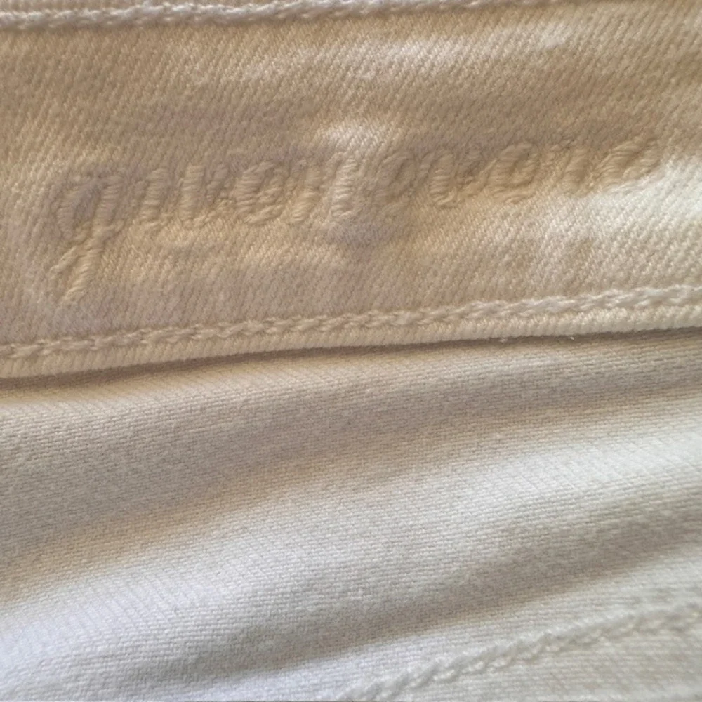7 For All Mankind‎ Gwenevere White Denim Ankle Jeans 25 Skinny Stretch
